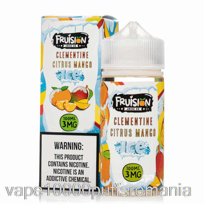 Vape Romania Iced Clementine Citrus Mango - Fruision Juice Co - 100ml 3mg